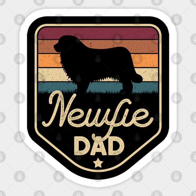 Newfie Dad Fathers Day Newfoundland Dog Daddy Sticker by Way Down South